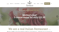 Desktop Screenshot of anticorestaurant.com